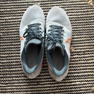 Gray and Orange Nike Athletic Shoes